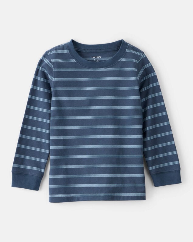 Product image 1 of Toddler Boy Striped Long-Sleeve Tee - Navy