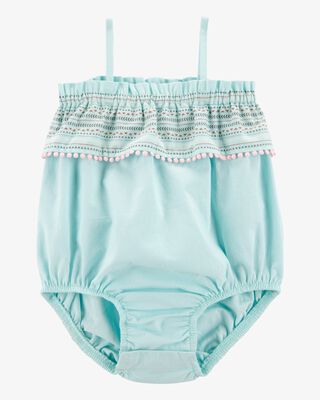 Product image 1 of Baby Ruffle Bubble Romper - Blue