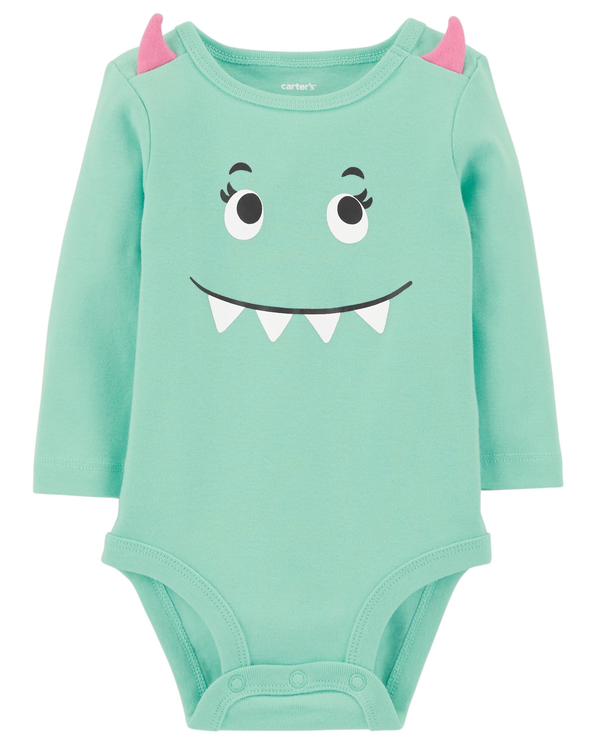 carters mitten cuff onesie