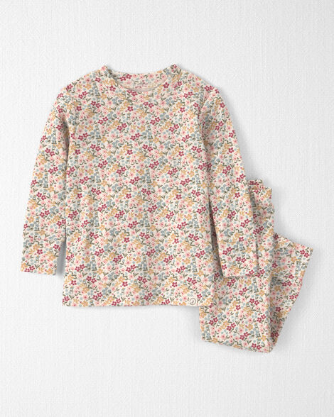 Baby Girl 2-Piece Organic Cotton Pajamas in Floral