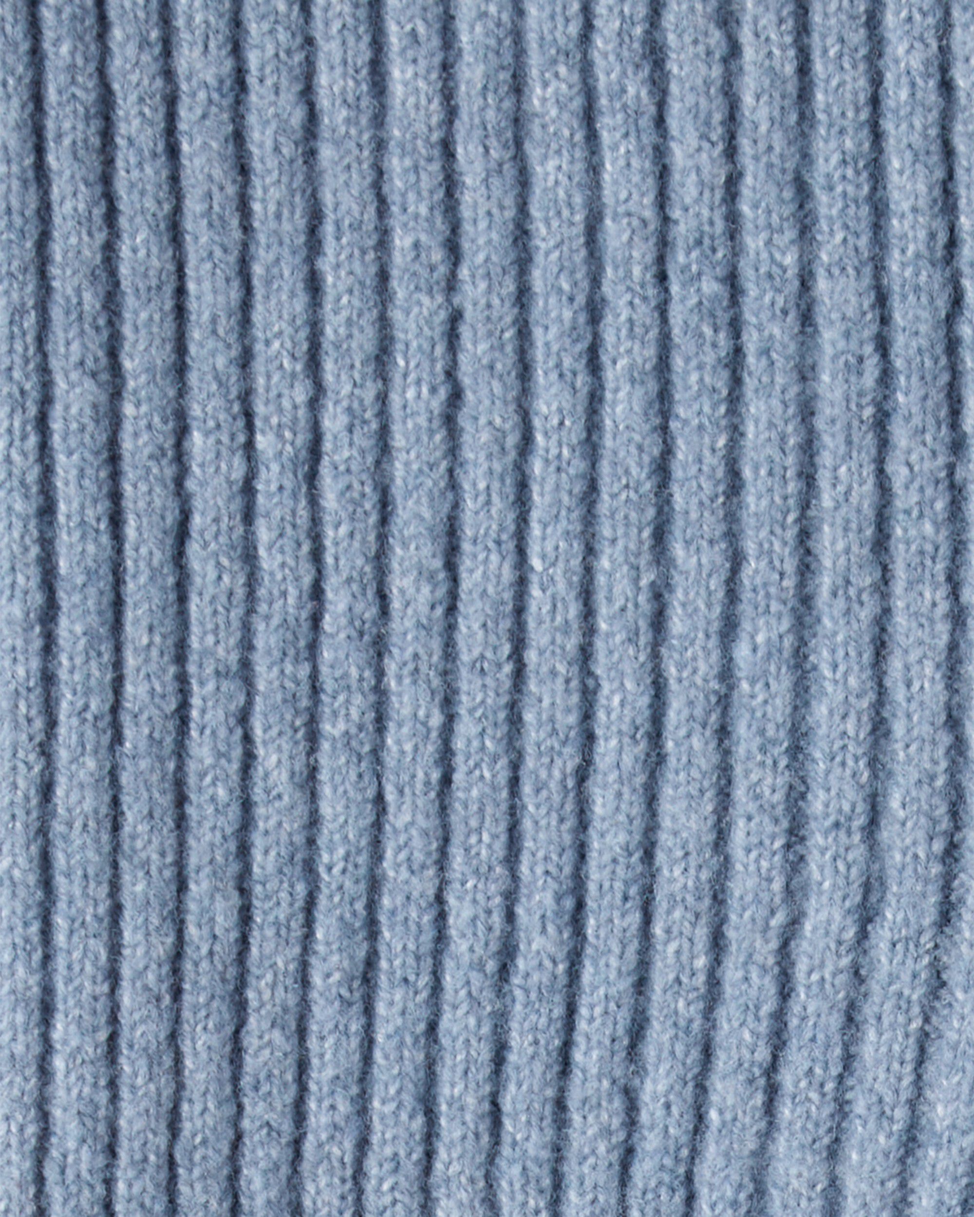 Toddler Girl Ribbed Sweater Knit Pants - Blue