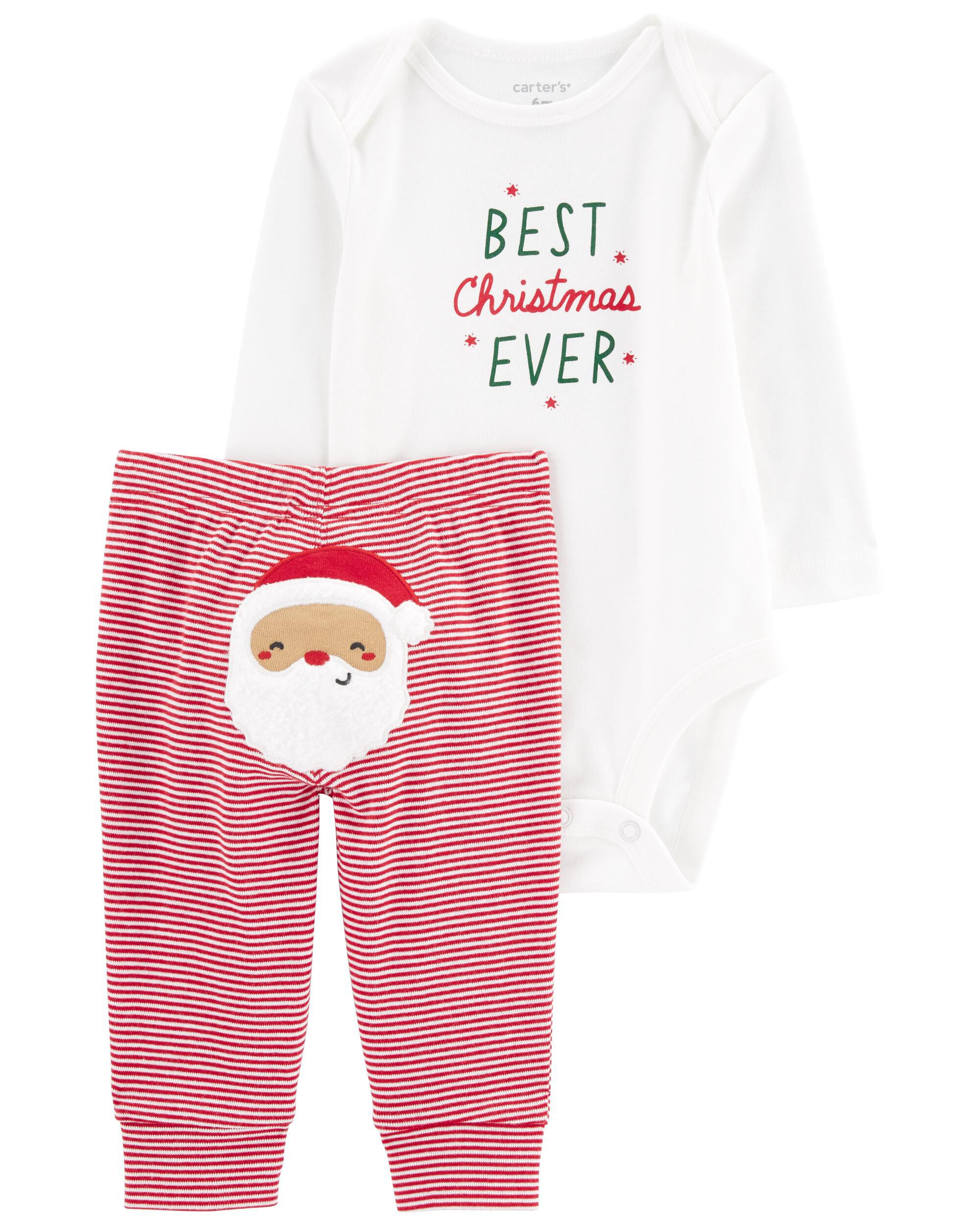 NEW Carters Baby Toddler Santa Pajamas Sizes 12M thru 3T Pants Christmas Costume 