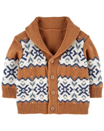 Baby Chunky Knit Button-Front Cardigan