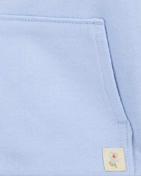  Product image 3 of Baby 2-Piece French Terry Hoodie & Joggers Set - Blue