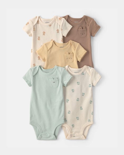 baby 5-pack critter multipack bodysuits