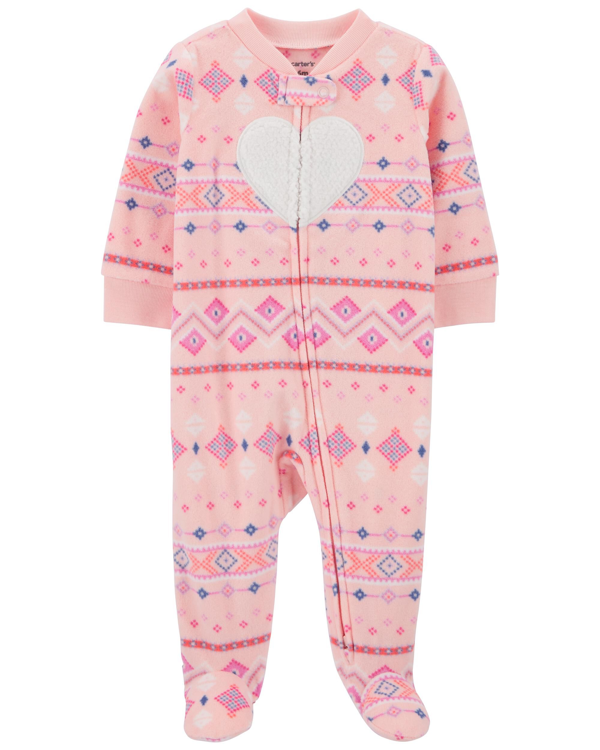 Baby Fair Isle Snap Up Fleece Sleep Play Pajamas Carter s Carter s