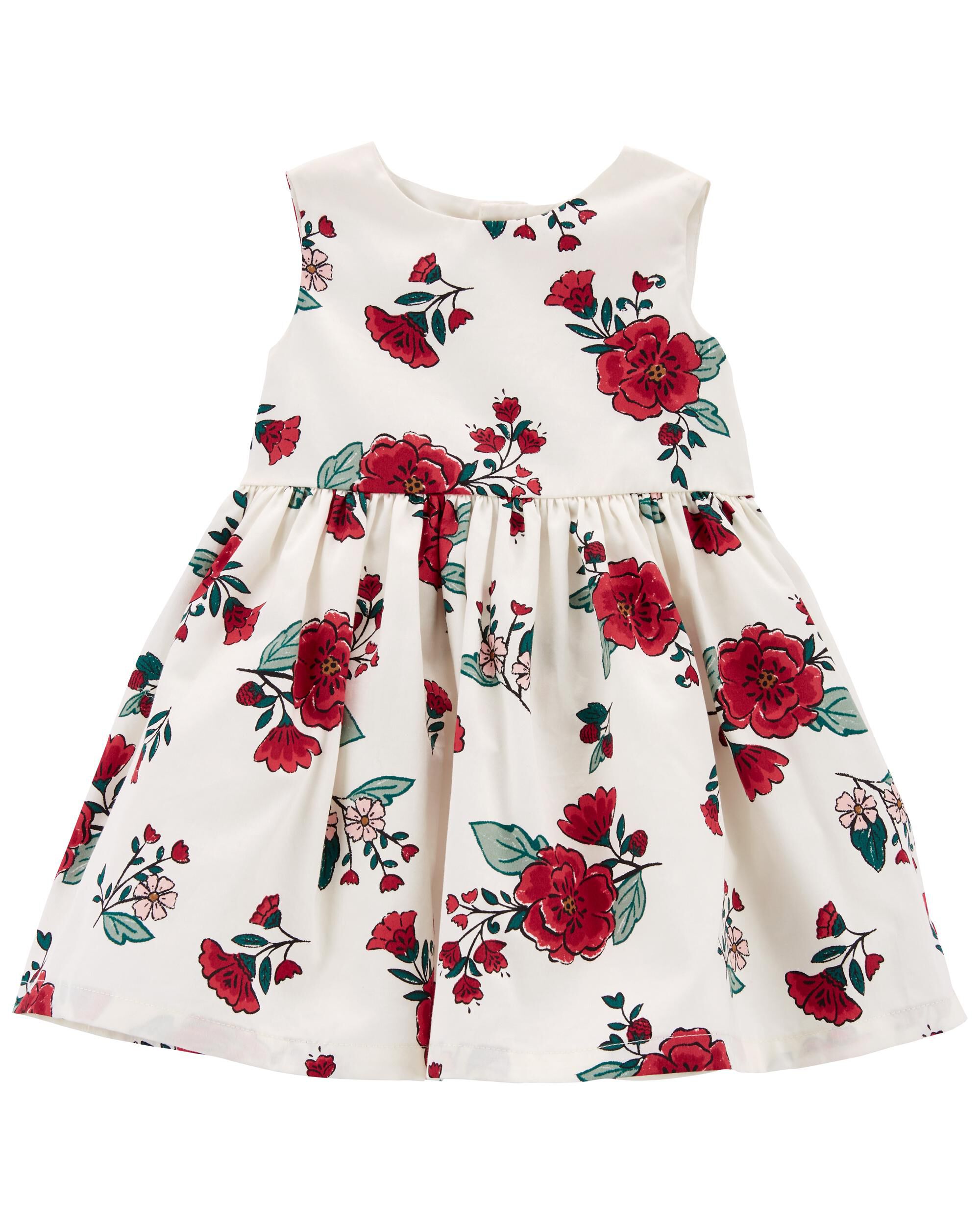 Baby Floral Sateen Holiday Dress Carter s Carter s