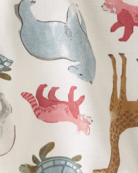  Product image 3 of Baby Organic Cotton Sleep & Play Pajamas in Wildlife Animals