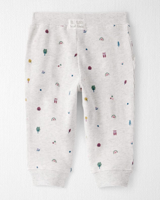 Product image 2 of Baby 2-Piece Organic Cotton Waffle Knit Set in Nature Icon Print