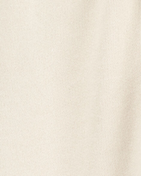  Product image 3 of Baby Pull-On French Terry Joggers - Cream