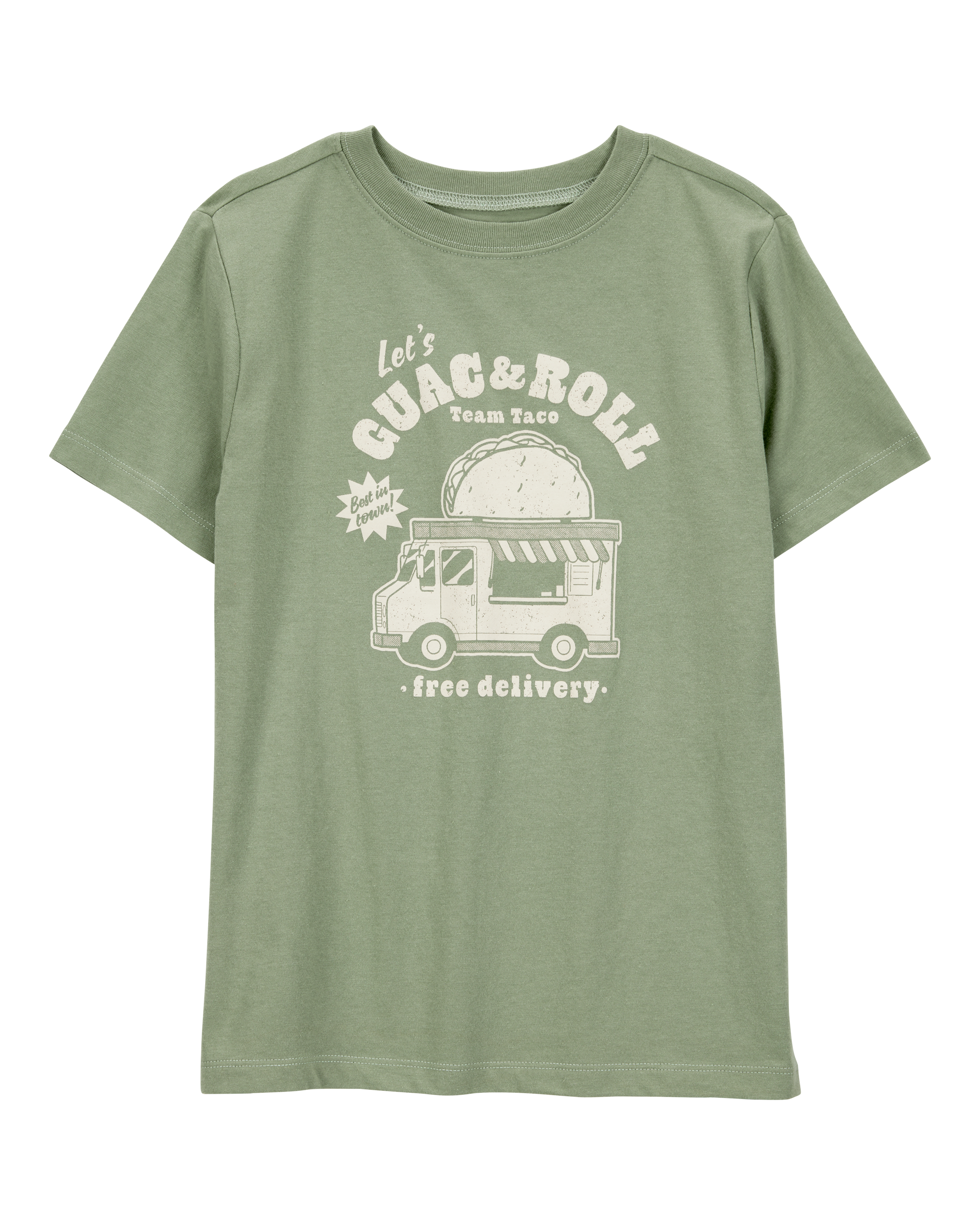 Boys Guac & Roll Short-Sleeve Graphic Tee - Green