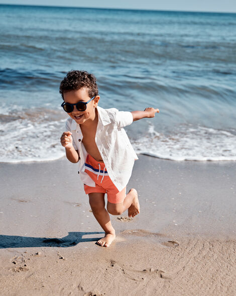 Product image 4 of Toddler Boy Striped Swim Trunks
