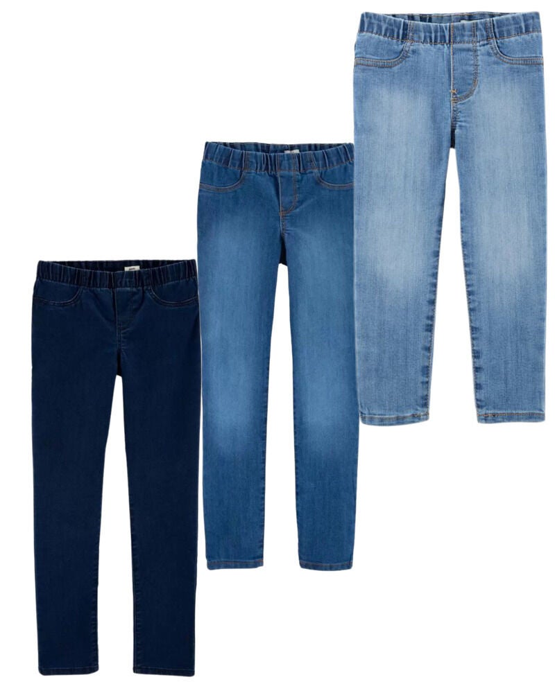 Kid 3 Pack Multi Wash Skinny Leg Jeggings Set Carter s