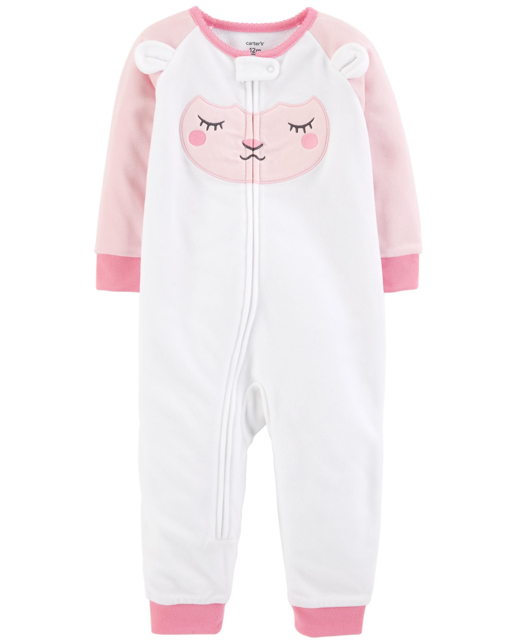 carters footless fleece pajamas
