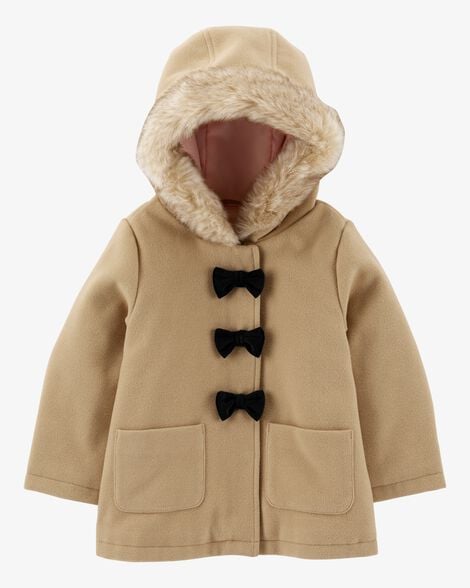 Product image 1 of Baby Faux Fur Hooded Peacoat