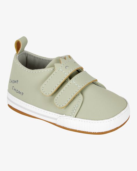  Product image 1 of Baby Dinosaur Slip-On Shoes - Olive