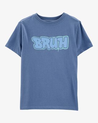 Product image 1 of Kid Bruh Short-Sleeve Graphic Tee - Blue