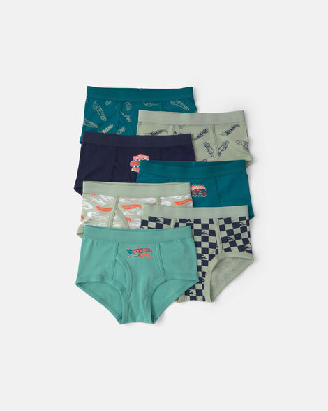 toddler boy 7-pack hot wheels briefs