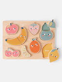 Multi - Fruit Puzzle Wooden Activity Toy Set, Selected