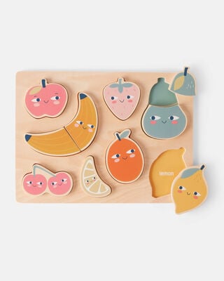 Product image 1 of Fruit Puzzle Wooden Activity Toy Set