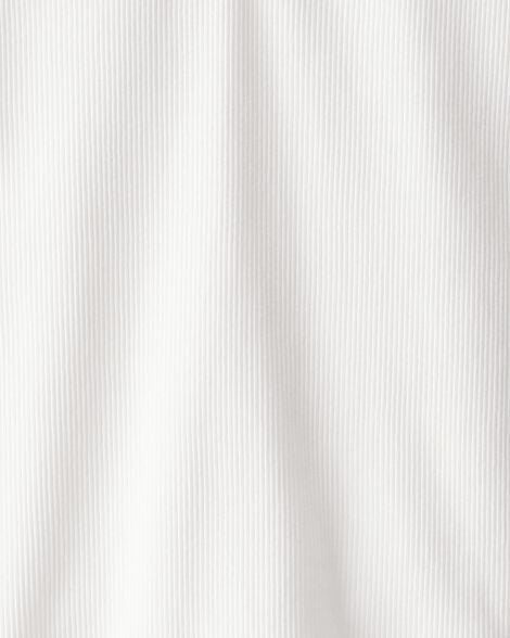 Product image 2 of Kid Ribbed Henley Short-Sleeve Shirt - Ivory