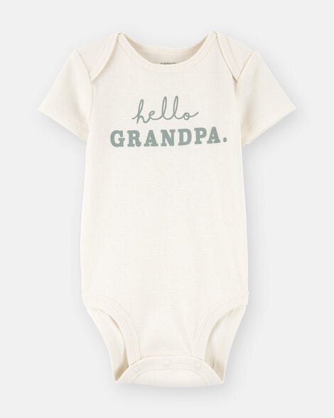  Product image 3 of Baby Hello Grandpa Announcement Bodysuit