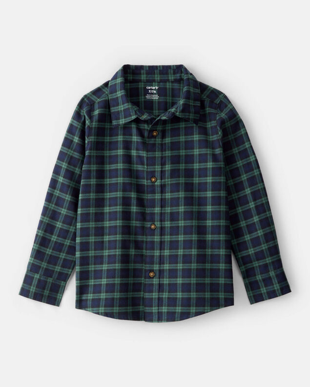 Downtown Boys SS Button Down Shirt-Fresh Blue