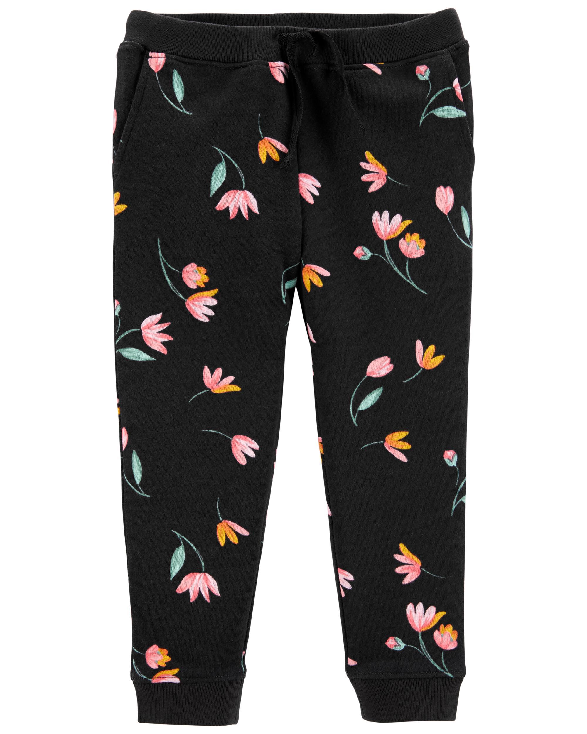 *CLEARANCE* Floral Fleece Joggers