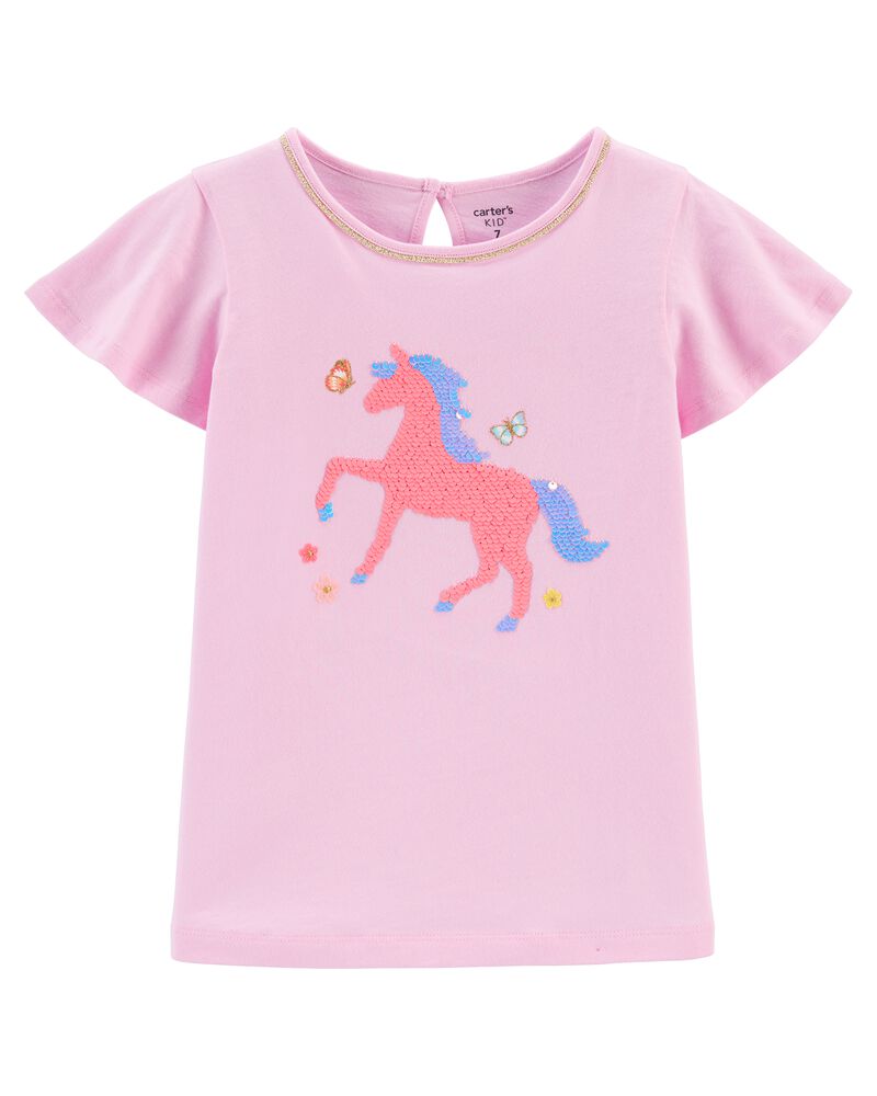 Flip Sequin Horse Jersey Tee Carters Com
