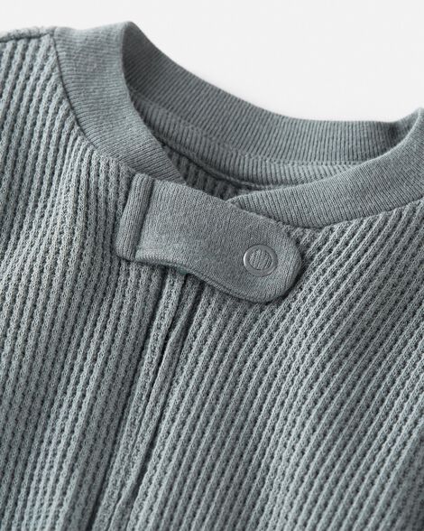  Product image 2 of Baby Organic Cotton Waffle Knit Sleep & Play Pajamas