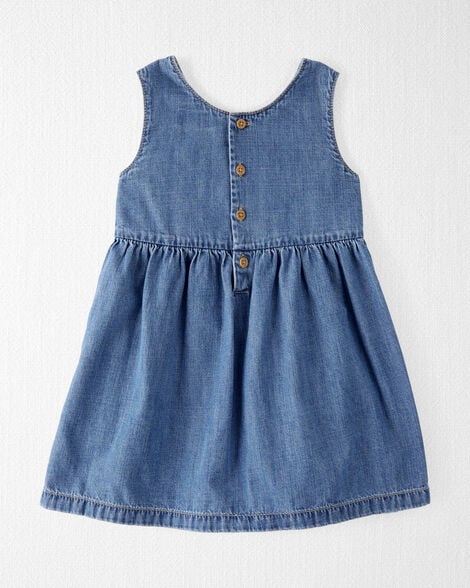  Product image 2 of Toddler Organic Cotton Chambray Dress