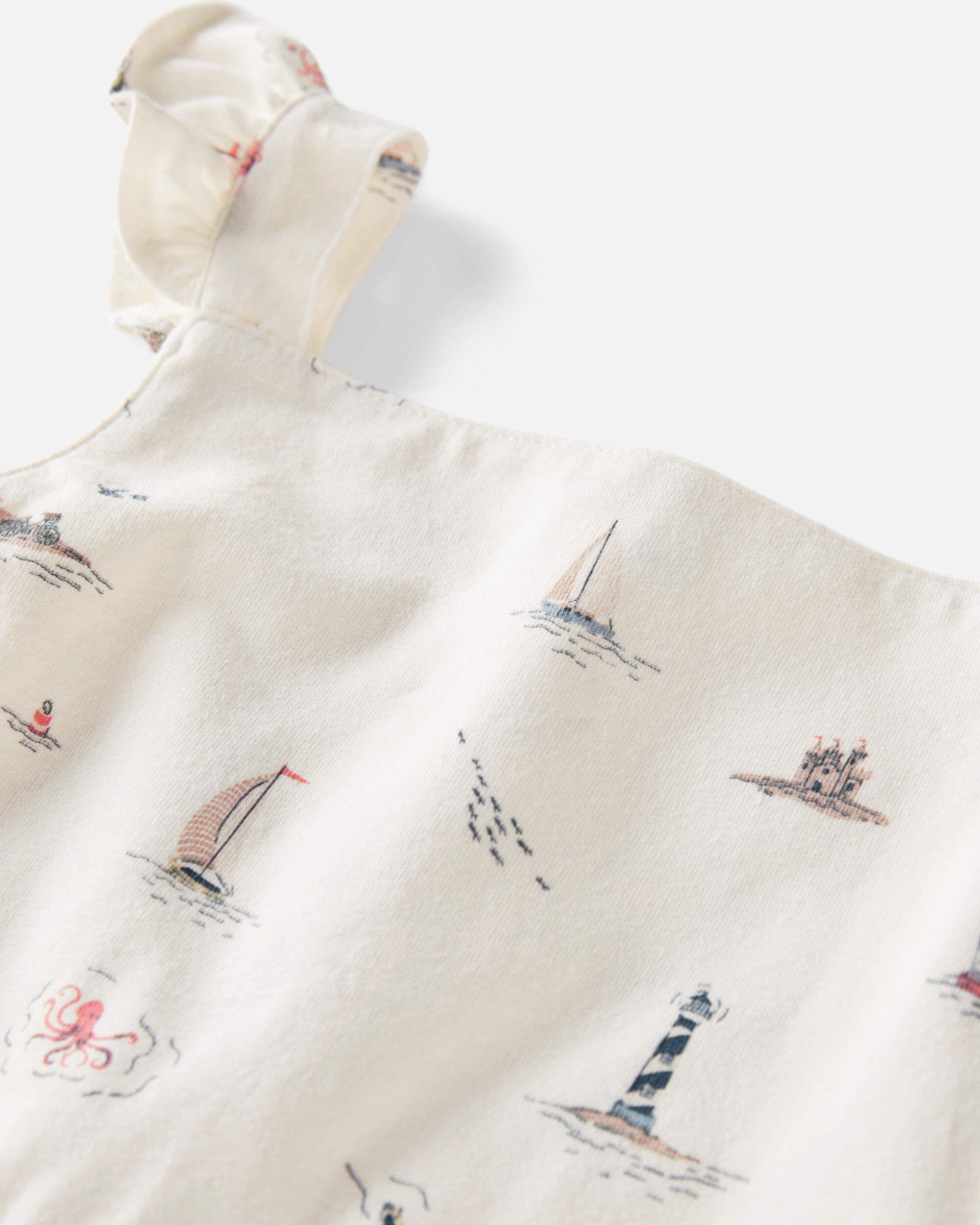 Little cotton clothesワンピース　130cm Toddler Organic Cotton Dress in Coastal Vacation Print