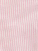 Pink - Toddler Knit Denim Hickory Stripe Overalls - Pink, Selected