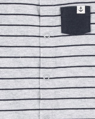 Product image 2 of Baby Striped Snap-Up Romper
