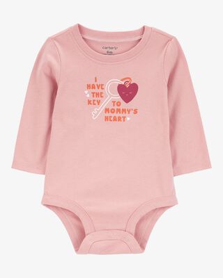 Product image 1 of Baby 'Key To Mommy's Heart' Short Sleeve Bodysuit