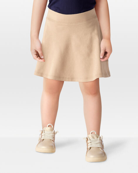  Product image 2 of Toddler Ponte Knit Uniform Skort - Khaki