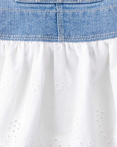  Product image 4 of Baby Eyelet Denim Jumper Dress