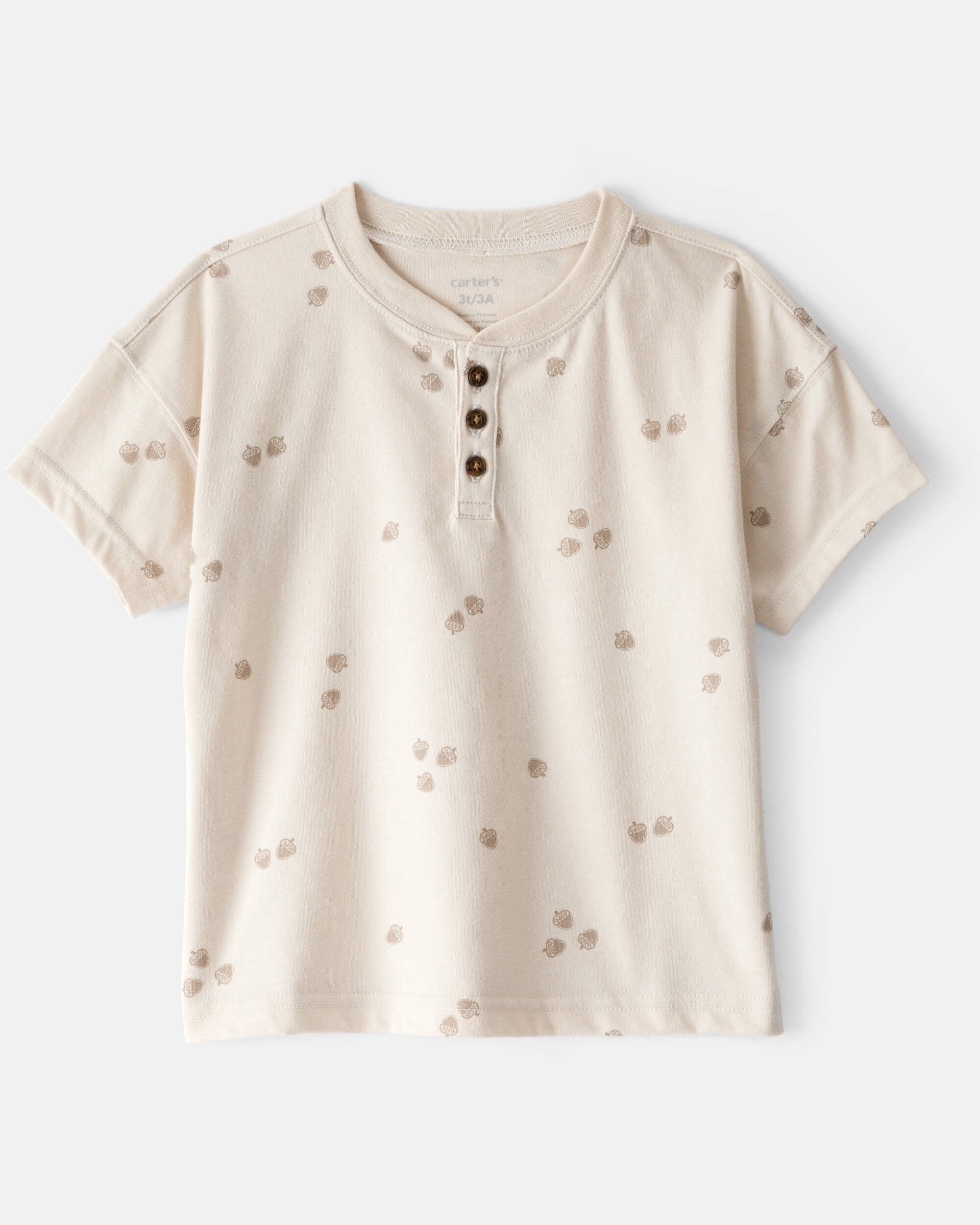 Toddler Boy Acorn Short-Sleeve Tee - Ivory