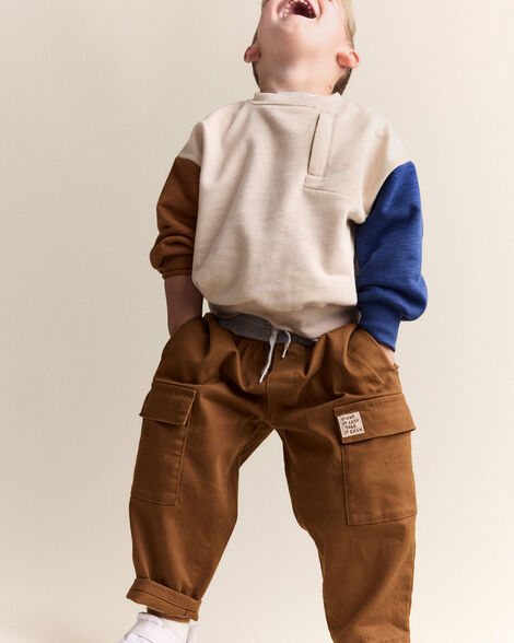 Babysprouts Boy's Cargo Pant – Toffee main image 0
