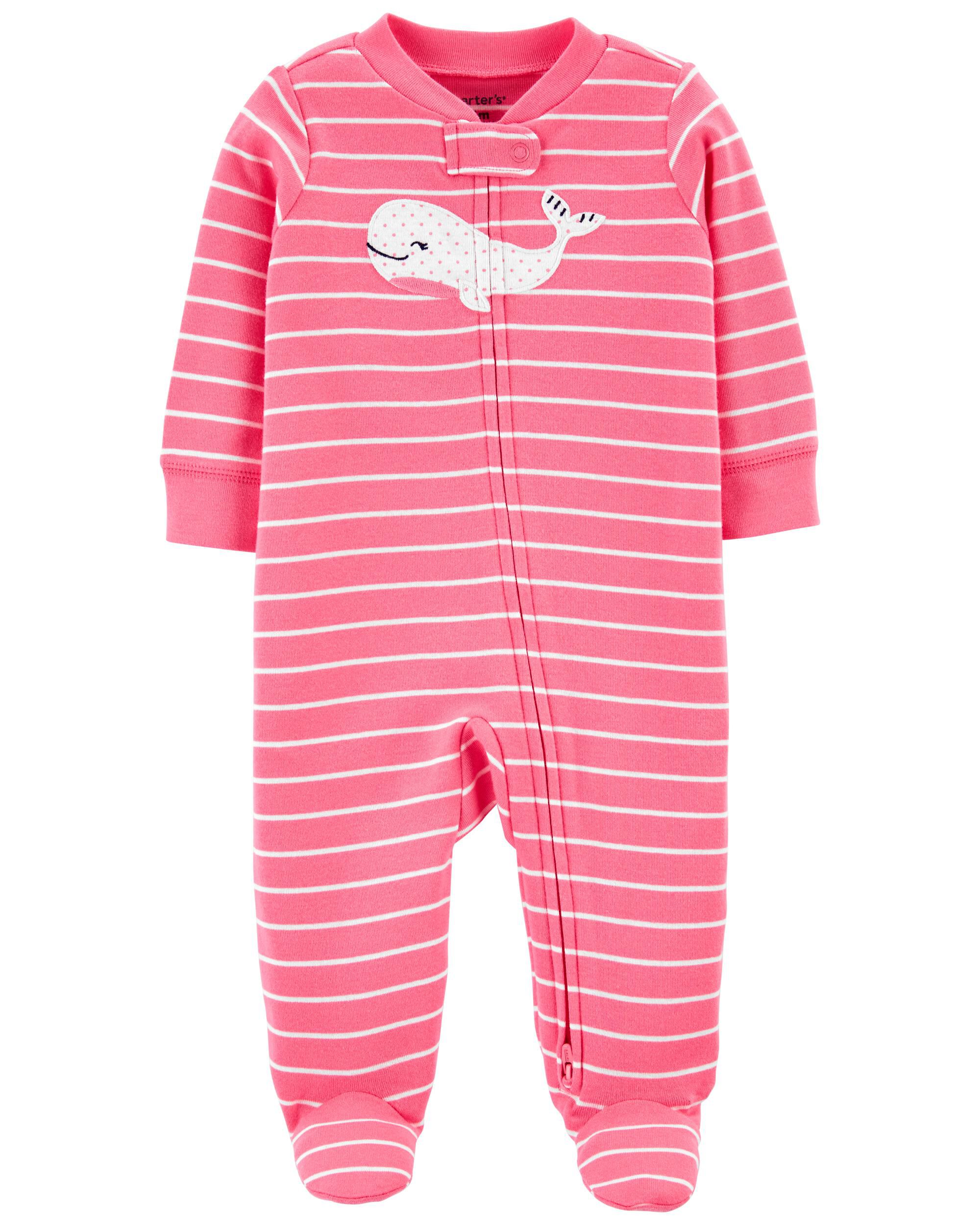 *CLEARANCE* Whale 2-Way Zip Cotton Sleep & Play