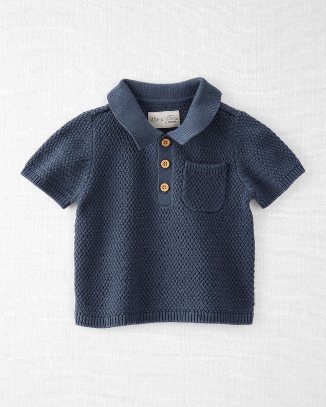 Product image 1 of Baby Organic Cotton Sweater Knit Polo
