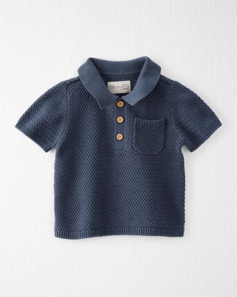 Product image 1 of Baby Organic Cotton Sweater Knit Polo
