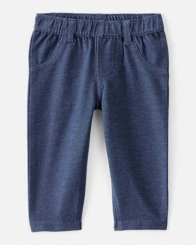Product image 1 of Baby Girl Knit Pull-On Pants - Navy Blue