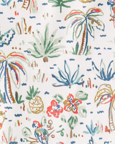 Product image 3 of Toddler Organic Cotton Pajamas in Tropical Paradise Print