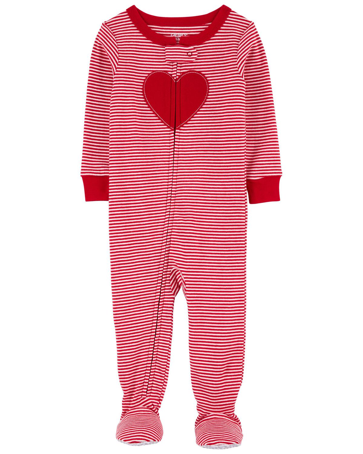 Baby 1Piece Valentine's Day 100 Snug Fit Cotton Footie Pajamas