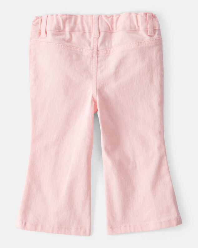 Product image 2 of Baby Girl Cotton Flare Pants - Pink