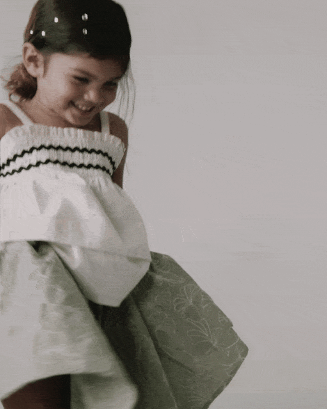 Toddler Girl Avenue Twirl™ Embroidered Midi Skirt in Floral Print - Green