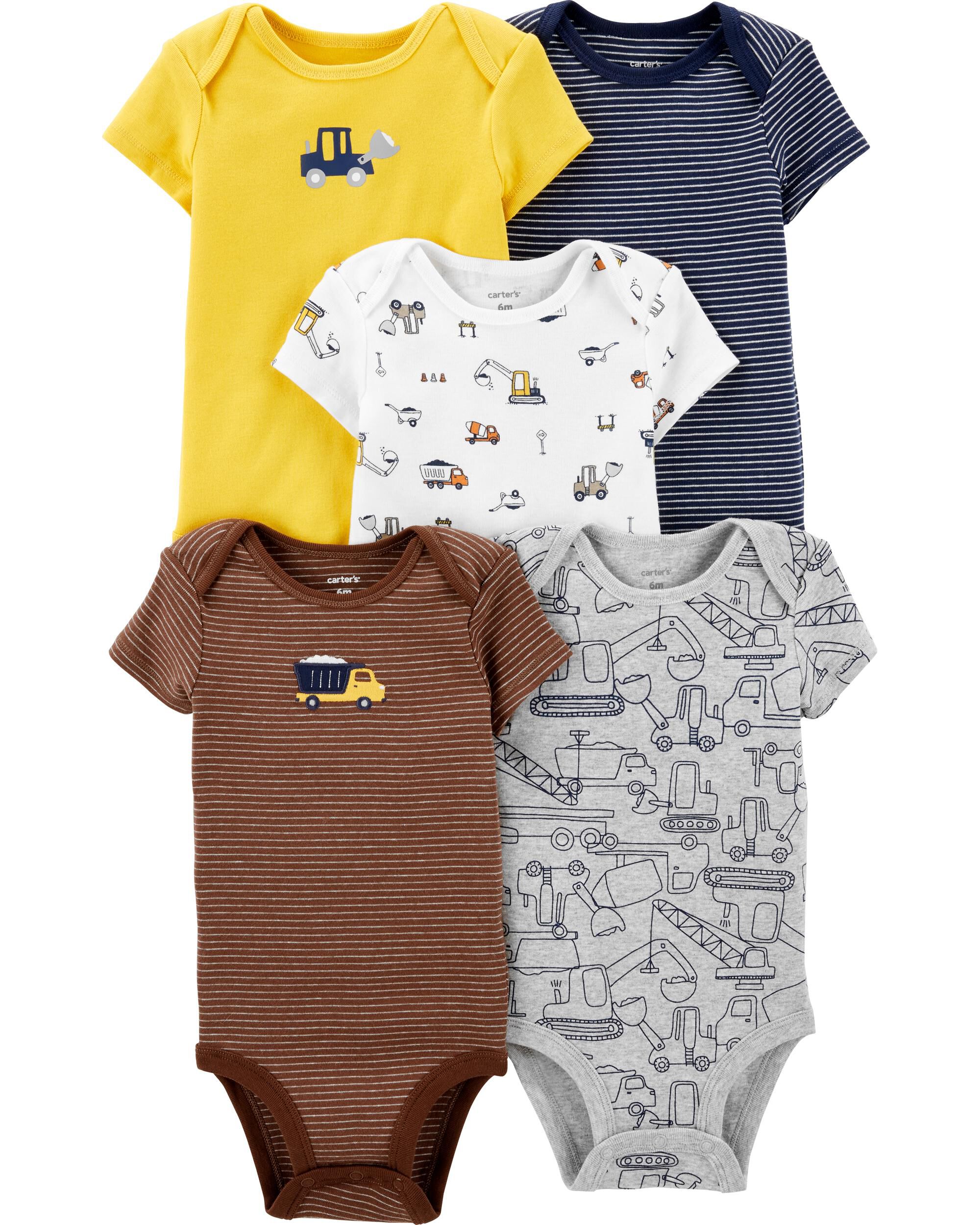 Simple Joys by Carters 3-Pack Short-Sleeve Family Slogan Bodysuits Beb/é-Ni/ños Pack de 3
