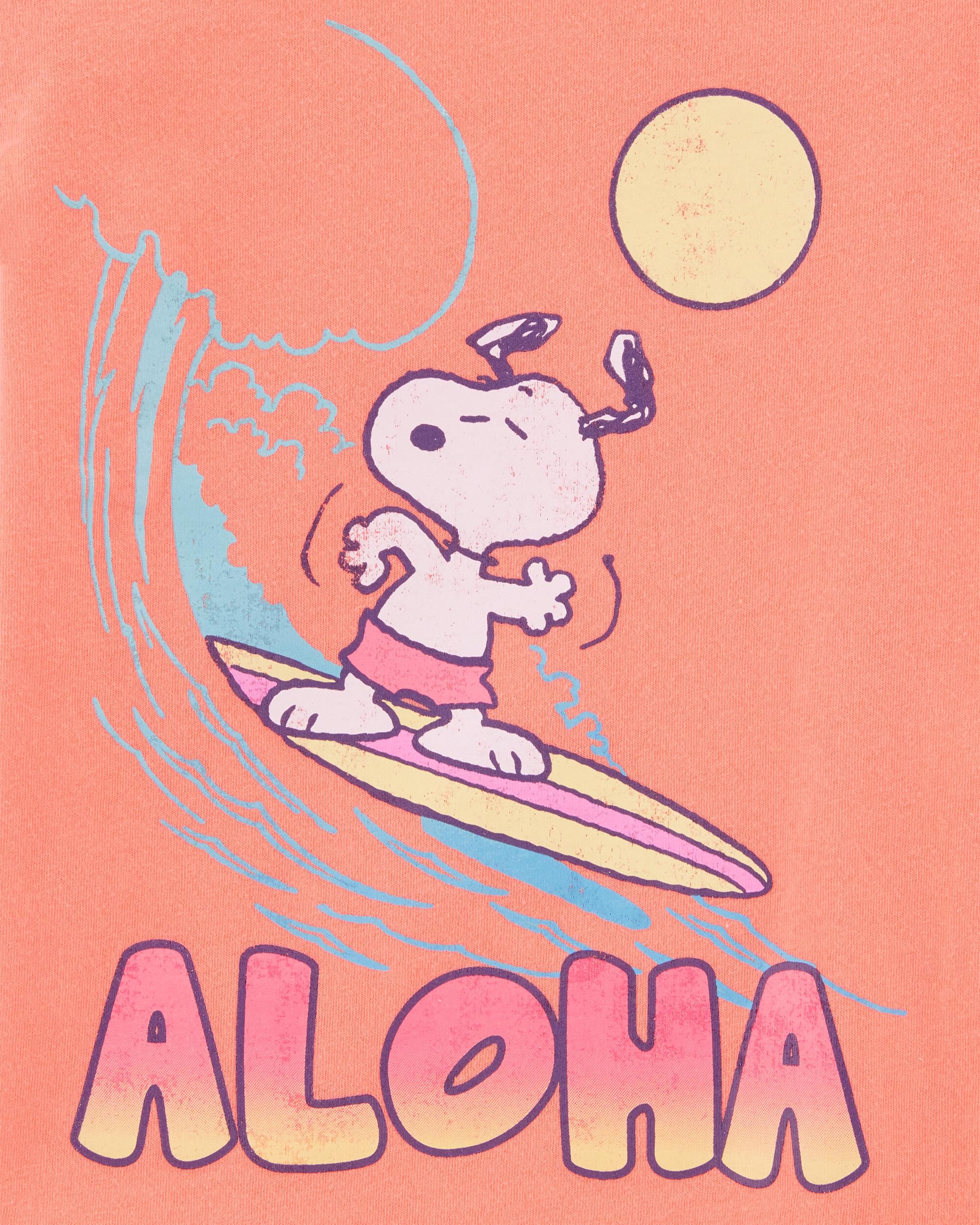 Toddler Snoopy Graphic Short-Sleeve Tee - Orange