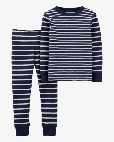 Product image 1 of Baby 2-Piece Striped 100% Snug Fit Cotton Pajamas